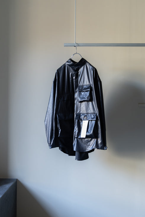 【Licht Bestreben】"M-65 フェイクフェイクレザージャケット"